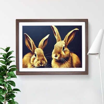 XH1022-7273X Rabbits - Single Picture Frame Print