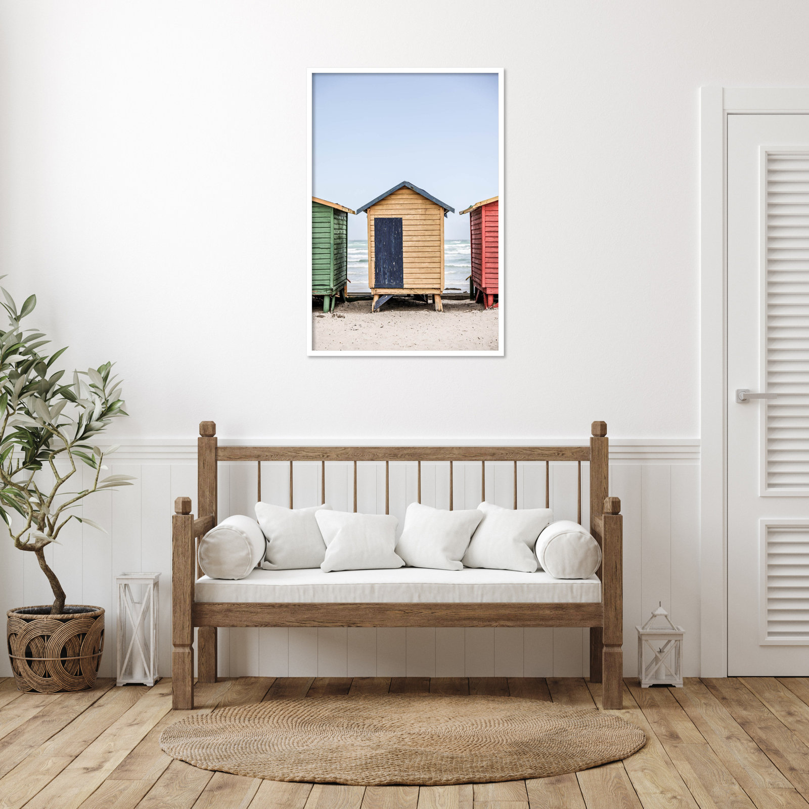 Rolandat "Yellow Hut" Print, White, 41" H x 28" W