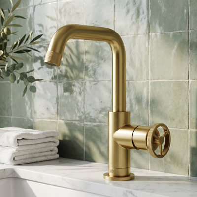 Cass 9" H Single Handle Single Hole Bathroom Faucet