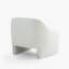 Fauteuil demi-tonneau rembourré Esly-1133026376