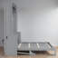 Grand lit escamotable, lit mural peu encombrant avec éclairage à DEL et station de charge USB, contemporain, chambre à coucher-525424245