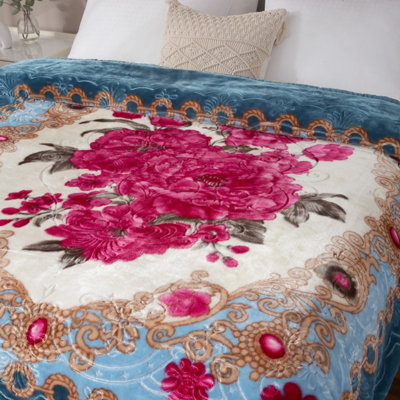 Thick Soft Bed Blanket, Double-Sided Fleece Blanket, Thick Cozy Blanket for Bedroom