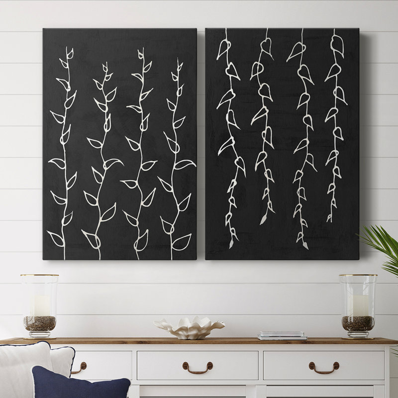 Toile tendue avec châssis I-Premium Ivory Vines