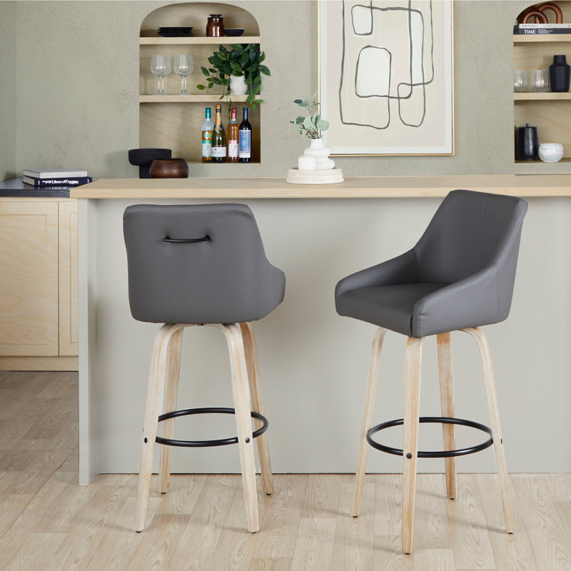 Tabouret de bar à hauteur fixe, Brun