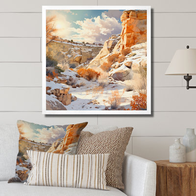 Canyon Winter Scenery sur toile