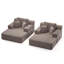 Ensemble de chaise longue surdimensionnée 2 pièces-791954433
