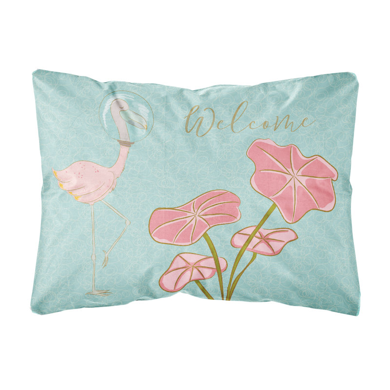  Coussin décoratif intérieur / extérieur Flamingo Welcome