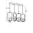 Industrial Scandinavian Chandelier, Black Metal, 25.6 x 7.1 inches | Adjustable Height, Oven Dried Paint, Tumbled Coating | E27 Socket, Max 40W | Perfect for Modern Dining Rooms & Living Spaces, Stylish Lighting Solution-318435807-318435800