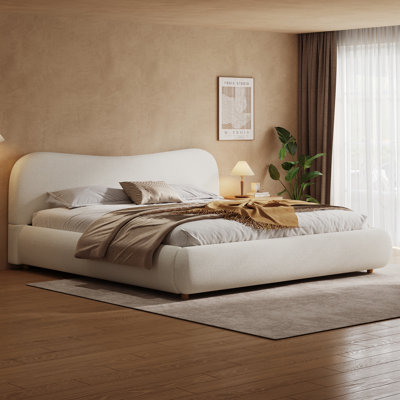 Lit plateforme tapissier Aurelia