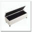 Banc de rangement en lin capitonné-61366718