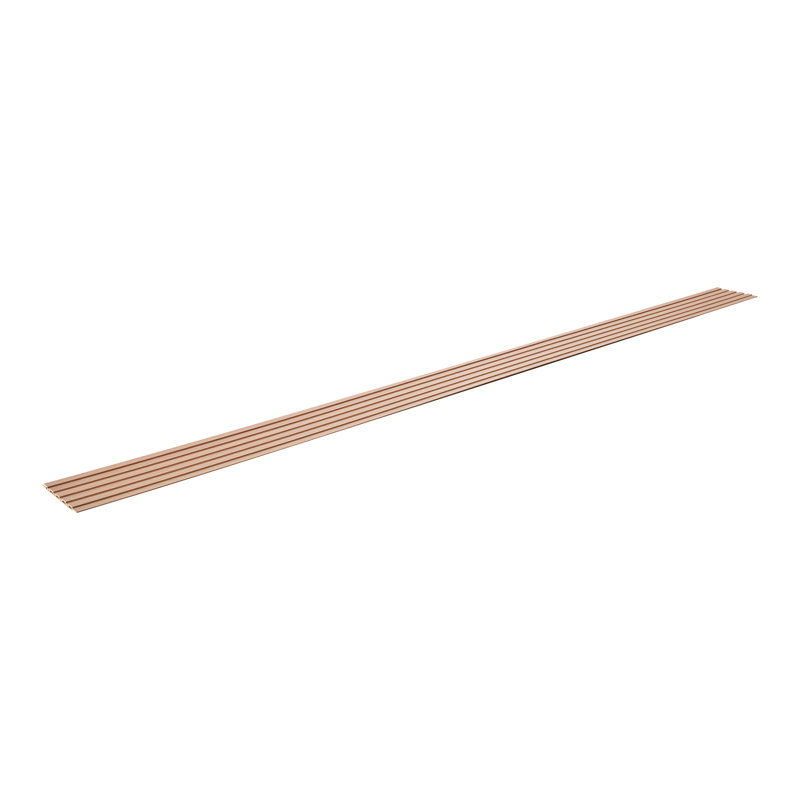 Panneaux de lattes en bois 8 pièces 96 x 6 pouces pour mur moderne, Naturel