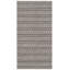 Tapis ivoire / noir en coton tissé à la main à motif géométrique Bester-19562465