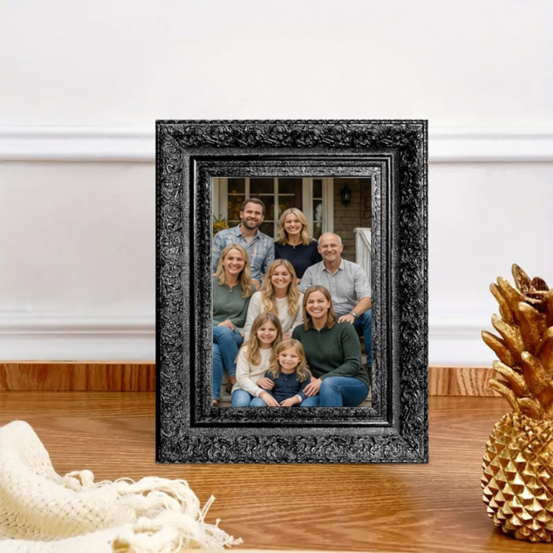 Cadre photo à mémoire de forme 3 pièces 11 "x 14" noir pour présentation de photos de mariage, Noir, 3, 11" W x 14" H