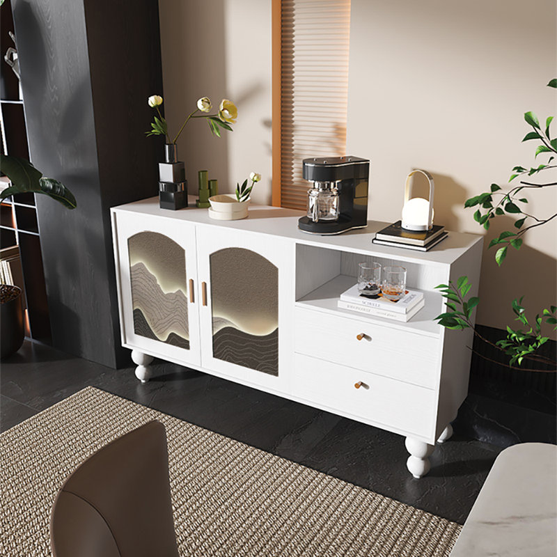 Buffet 59,1 po, Blanc