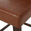 Tabouret de bar d'une hauteur de siège de 30,5 pouces, revêtement en polyuréthane avec dossier et repose-pieds en métal, tabouret de comptoir pour îlot de cuisine-1532353123
