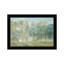 «Peaceful Tree Line», impression murale encadrée noire