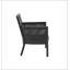 Fauteuil noir en polyester avec 4 pieds-1290226073