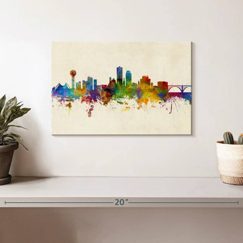 Nicci Knoxville, Tennessee Skyline III, H 8 po x l 12 po