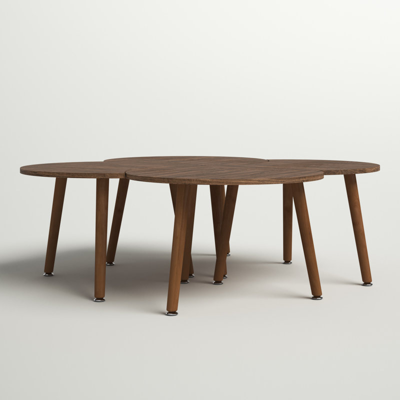 Algodones Solid Wood Three Leg Coffee Table