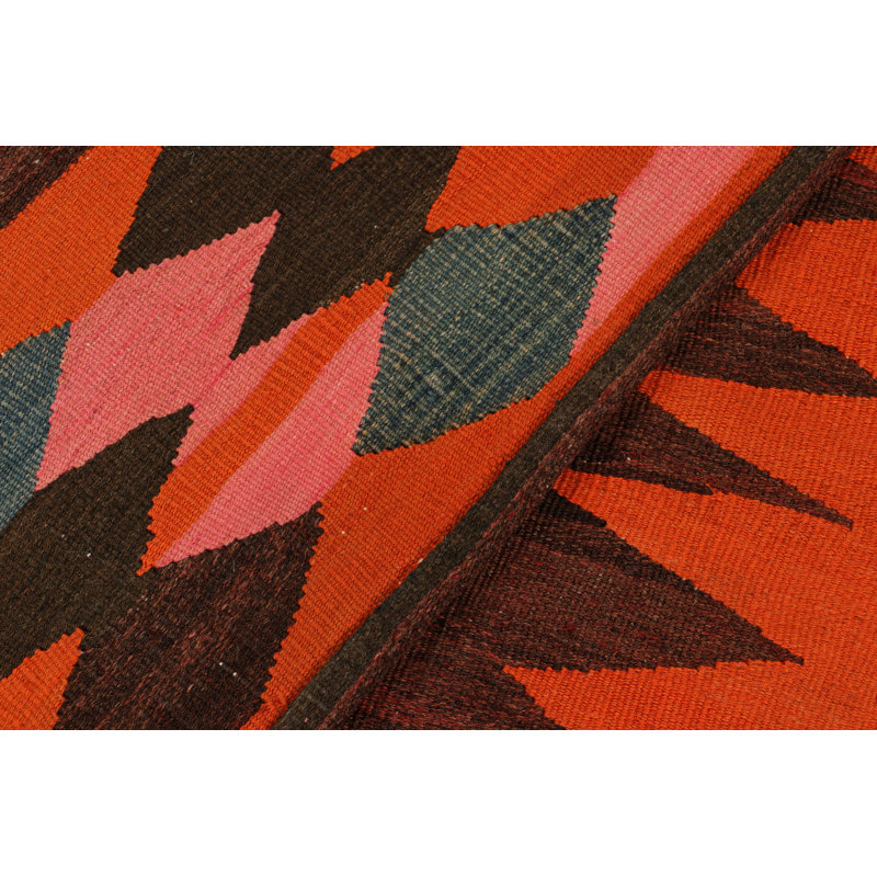 One-of-a-Kind 5'0" X 9'2" 1950s Wool Area Rug