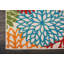 Tapis intérieur / extérieur vert / rouge / orange à motif floral Miraloma-1984320182