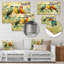 Fleurs jaunes et vertes d'Eden Birds II - oiseau, art mural-2078775233-2078775257