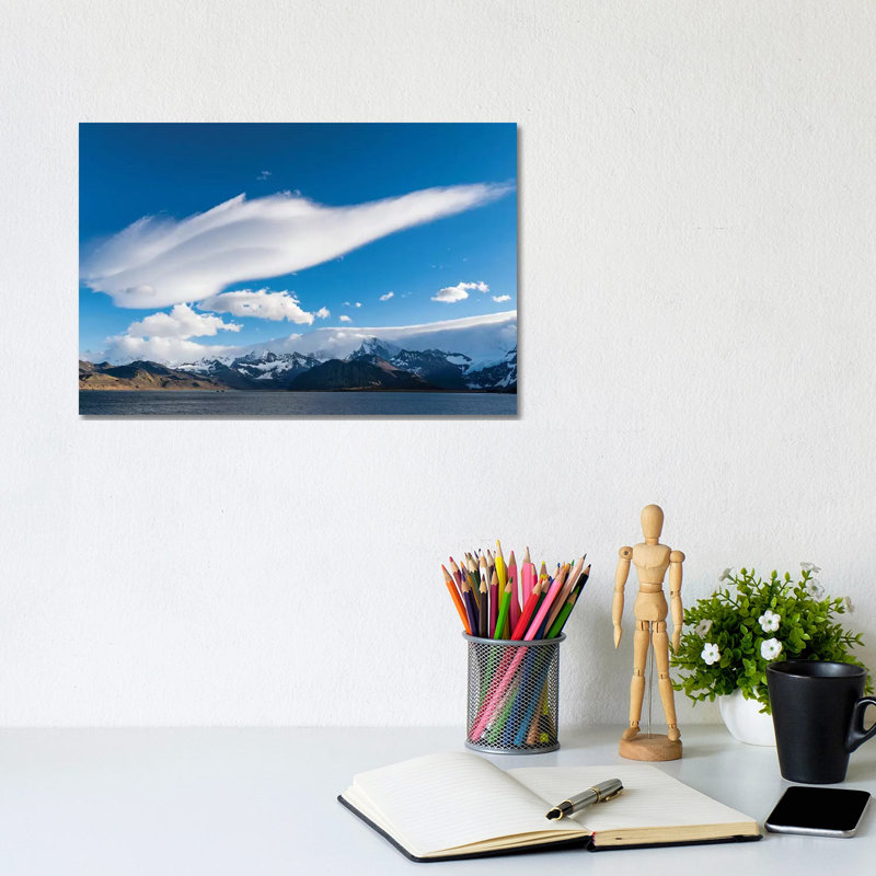 Cumberland East Bay And The Mountains Of The Allardyce Range. South Georgia Island - Wrapped Canvas Print