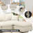 3-Seater Sectional Sofa Comfy Cloud Couch for Living Room, Modern Upholstered Modular Sectional Sofa Convertible Deep Seat Sofa, Removable & Washable Cushion Covers-392477619