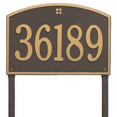 Cape Charles 1-Line Lawn Address Sign