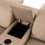 Canapé modulaire en cuir véritable 8 pièces BEIGE faisant face à droite avec 3 fauteuils inclinables électriques et appuis-tête réglables-298520639