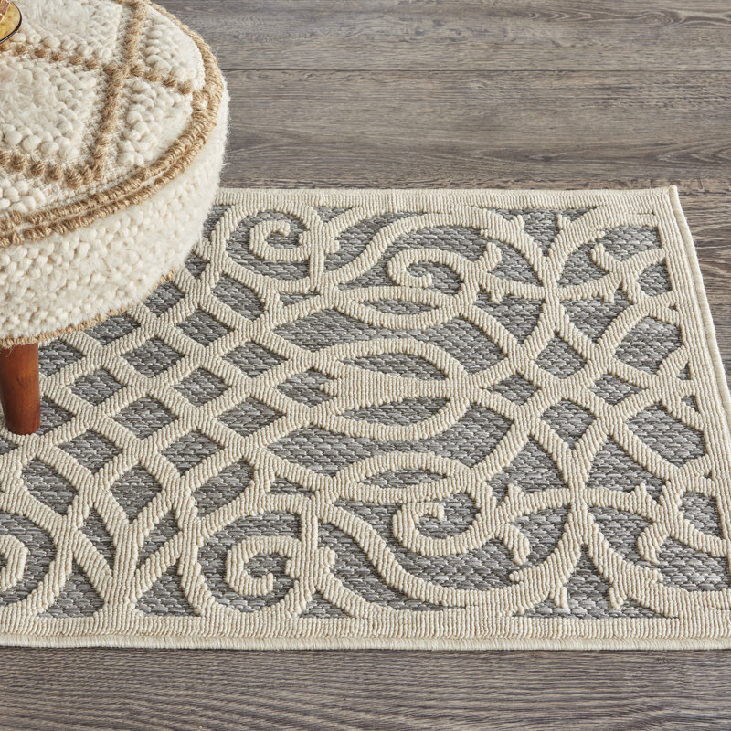 Tapis gris Therese, Rectangle 2 pi 2 po x 3 pi 9 po