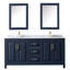 Ensemble de meuble-lavabo double 72 "avec miroir Daria-70404270-48462083-70404273