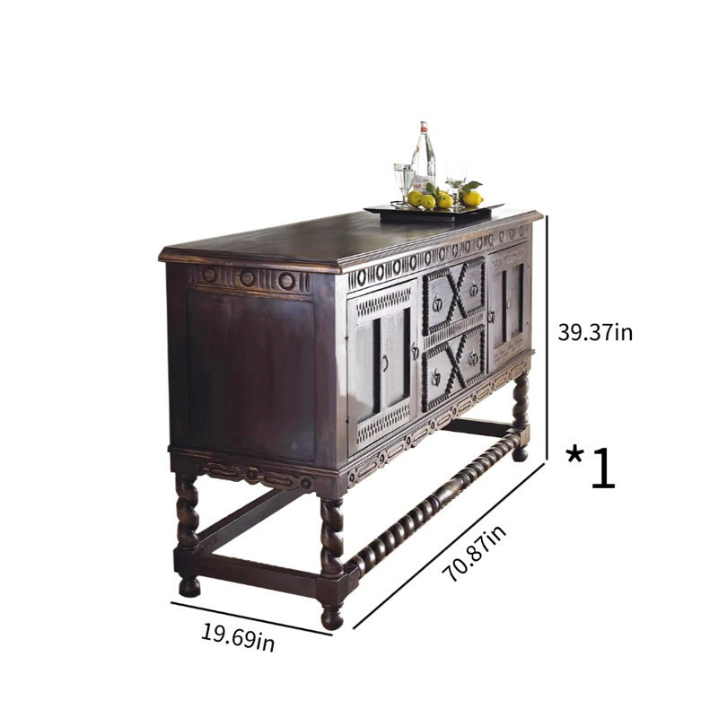 Buffet 70,87 Vintage, Marron foncé