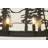 24-Light 40in. Rustic Farmhouse Wagon Wheel Chandelier, 2-Tier Black Round Ceiling Light Fixture for Dining Room, Kitchen Island, Foyer or Entryway