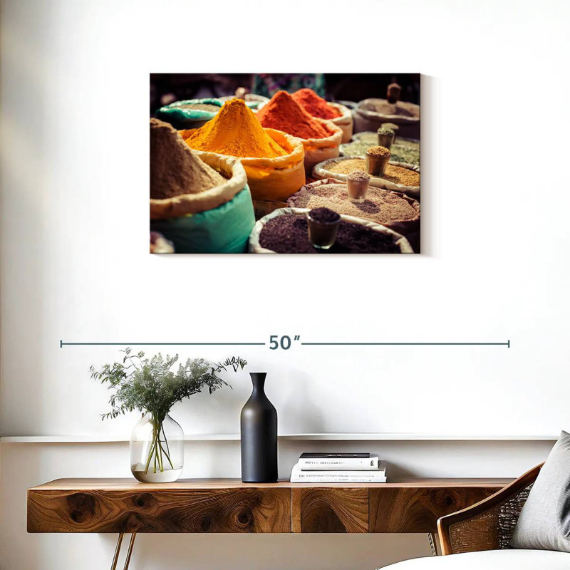 Yarlin Indian Market Spices, 20" H x 30" W