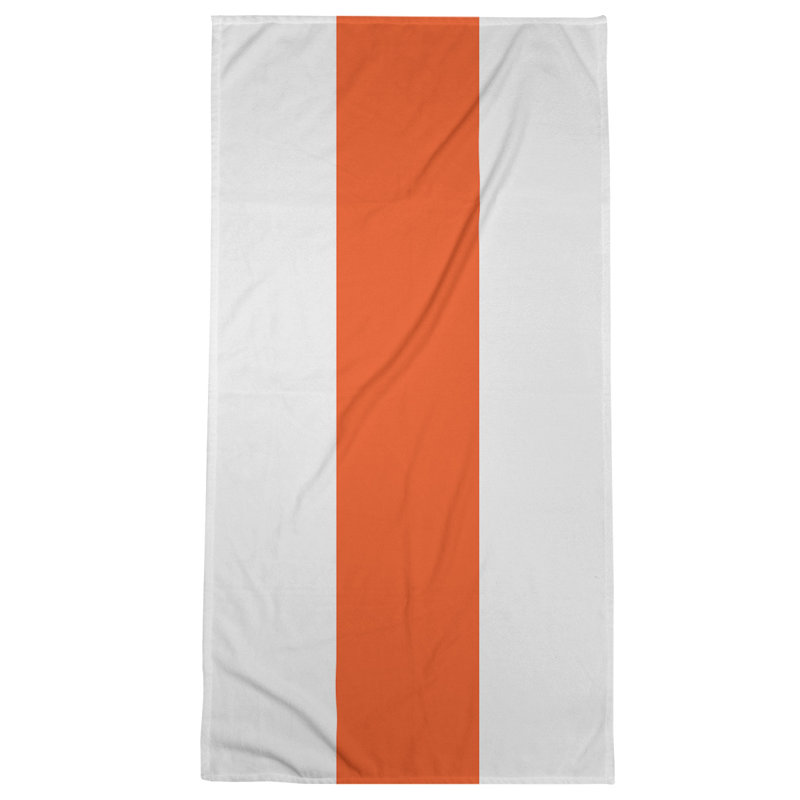 Microfiber Bath Towel, Tennessee Red Football White / Orange