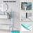 Chic Mirrored Makeup Vanity Desk with Storage and Charging Feature for Bedroom