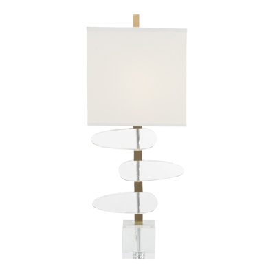 Lampe de table asymétrique transparente 36,5 "