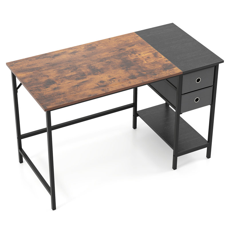 Jolliff Metal Base Computer Desk, 29.5" H x 48" W x 24" D