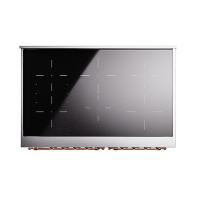 ILVE Nostalgie II Series Noblesse 40 inch Induction Range with 6 Induction Elements (Glass Door)