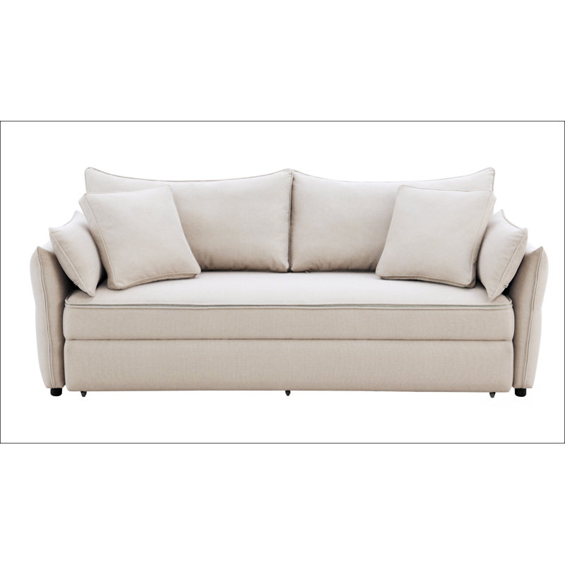 Lit gigogne escamotable en tissu avec rangement