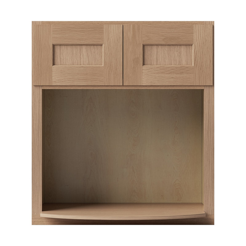 Armoire murale à micro-ondes, 27" W x 42" H x 17" D, Chêne Redondo