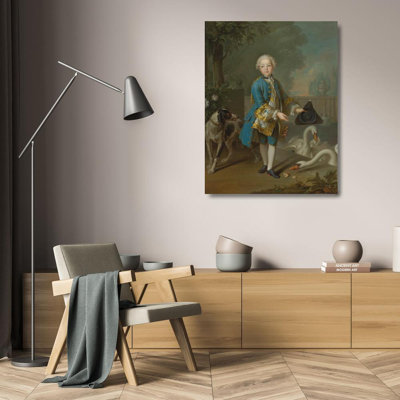 "Portrait of Louis Philippe Joseph, Duc D’Orleans and Duc De Chartres" by  Louis Tocqué - Gallery Wrap Canvas Wall Art