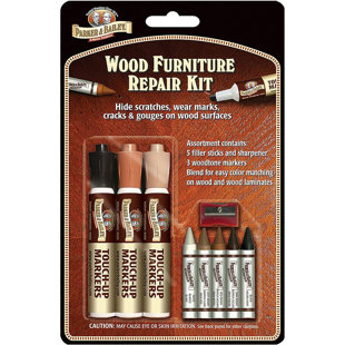 Wood Repair System Kit, Filler Sticks Touch Up Marker - Floor Furniture  Scratch