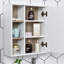 60mm W 49.4mm H Surface Framed Medicine Cabinet Mirror 6 Fixed
