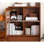 Armoire d'appoint arrondie en acier inoxydable