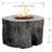 Thilebrook Round Concrete Propane Smokeless Fire Pit