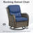 Koba 6-Piece Outdoor Conversation Set – Patio Swivel Glider Chairs with Side Tables & Cushions-1217163333-1217163334