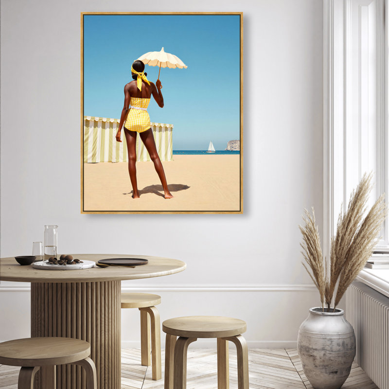 Cabana Muse III Print by Oliver Gal, 37"H x 46"W, Silver Floater Frame