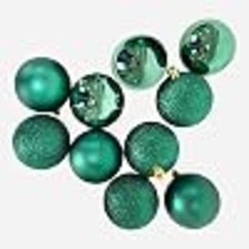 Polyvinyl Chloride (PVC) Ball Ornament, 5cm H x 5cm W x 5cm D, Green
